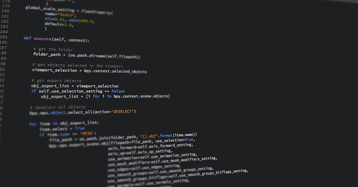 Close-up view of Python code on a computer screen, reflecting software development and programming.