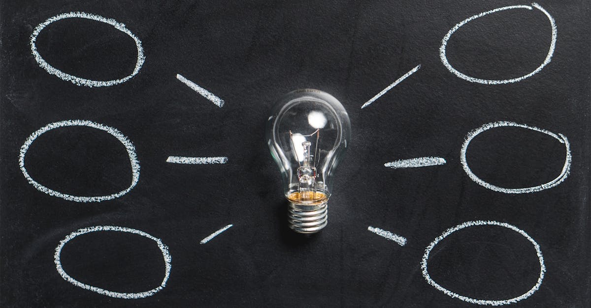 A lightbulb on a chalkboard symbolizes creativity, innovation, and ideas.